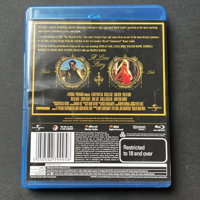 WILD AT HEART Rare Reg B Bluray, David Lynch, Nicolas Cage, Laura Dern, 1990. £58.43 PicClick UK