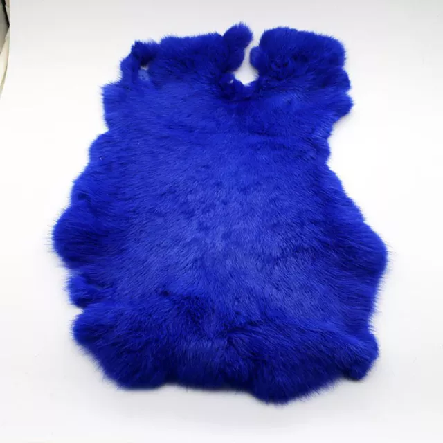Blue Real Rabbit Skin Hide Pelt for Craft Animal Fur Decor Natural Leather Blue Real Rabbit Skin Hide Pelt for Craft Animal Fur Decor Natural Leather