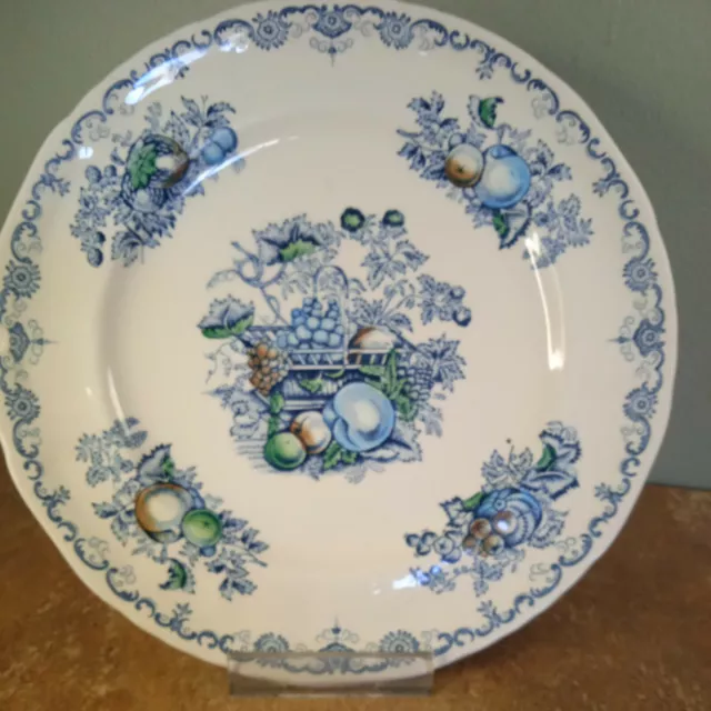 Vintage, Masons Ironstone 'Fruit Basket' England 25cm Dinner Plate, Decorative