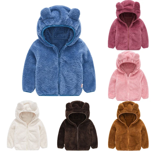 Girl Jacket Size 4t Coat Warm Ear Cute Boy Hooded Baby Kids Outwear Toddler