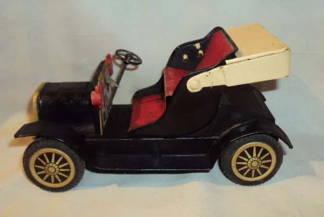 Vintage Alter Reibung Betrieben Blech Platte Spielzeug Auto Japan Sammlerstück