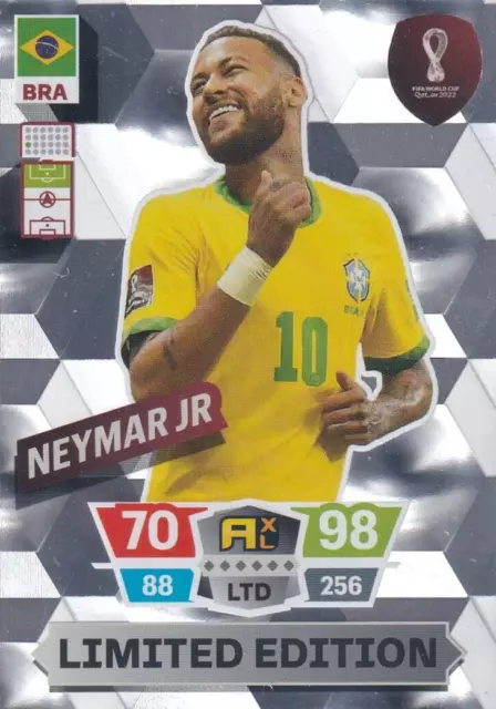 PANINI Extra Sticker Qatar 2022 #D14 NEYMAR JR. Brazil LEGEND - GOLD