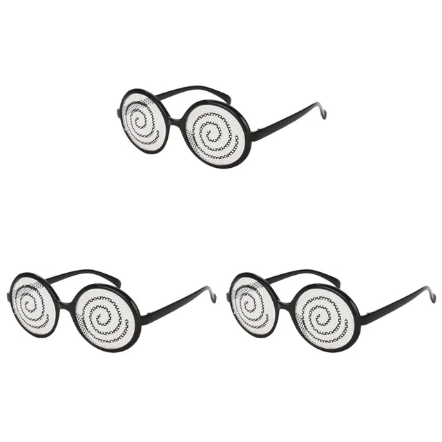 3 Count Party Novelty Glasses Funny Glasses Travel Decor Circle Glasses Round
