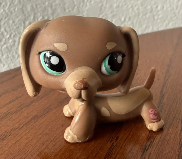 LPS Petshop #2035 puppy Husky dog chien #2036 Teckel Dachshund Playful