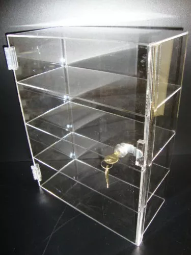 DS-Acrylic Countertop Display 12 x 7 x 16 Locking Security Showcase CUPCAKE