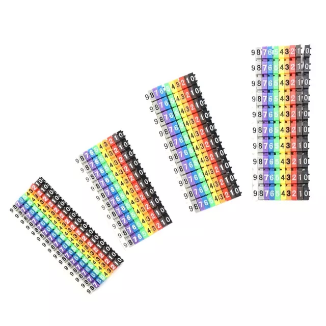 Color Coded Cable Markers for Easy For Wire Identification Pack of 100