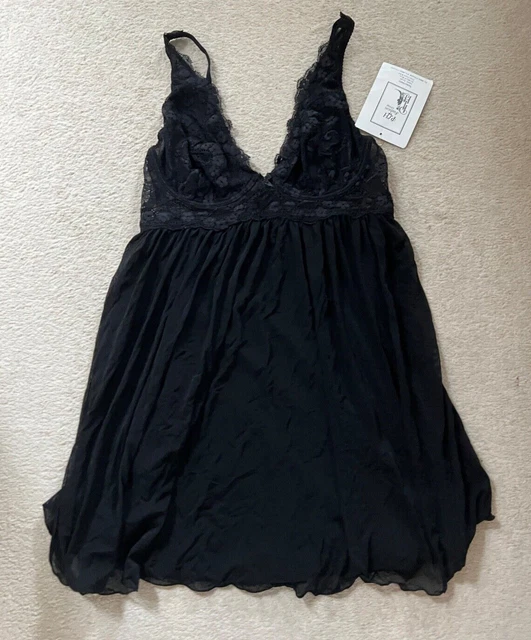 NEW YUMMIE TUMMIE Shapewear Slip Dress Size S Underwire Baby Doll Black