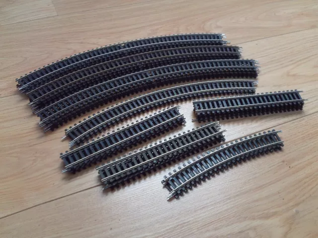 26 Sections of Nickel Silver Track for Hornby OO Gauge Model Railway Train Sets