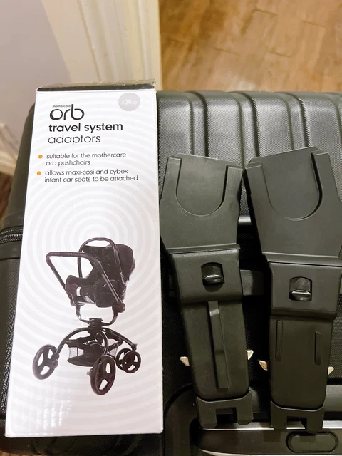Mothercare orb car seat travel system adaptors sales