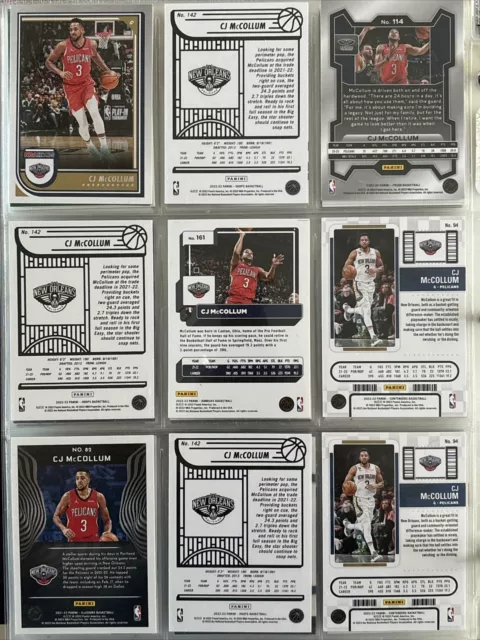 10 VARIOUS YEAR Card Lot - CJ McCollum - Lehigh New Orleans Pelicans $7 ...