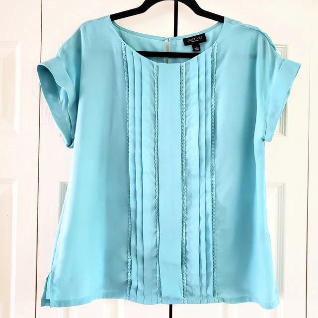 Jason Wu for Target Turquoise Short Sleeve Blouse Large Jason Wu for Target Turquoise Short Sleeve Blouse Large