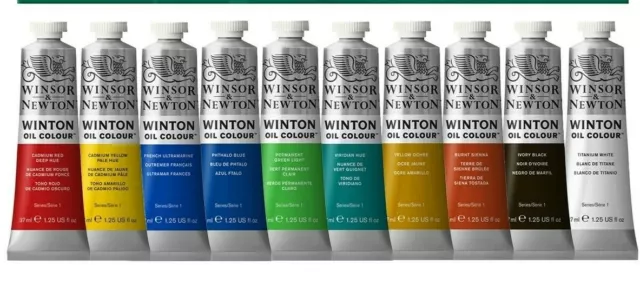 Winton Oil Paints Winsor & Newton 37ml Tube Artist Art 55 Colours Professional