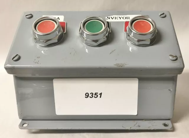 3-Push button Slanted Top Control Station  #9351