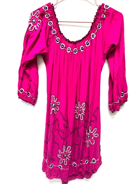 Vintage 80's 90's Krista Lee Womens Pink Floral Dress - Size M