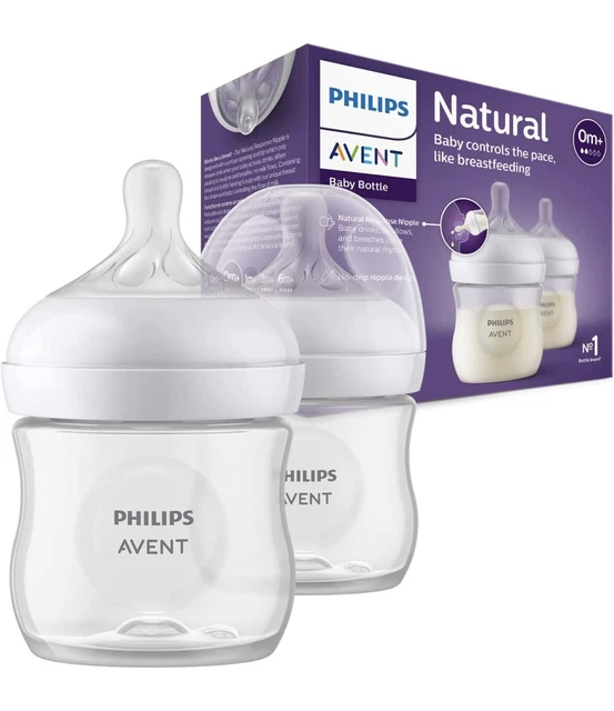 Botella Avent Philips 2x 125 ml 4 oz Cosecha Natural LIBRE DE BPA - GRATIS AL DÍA SIGUIENTE 🙂