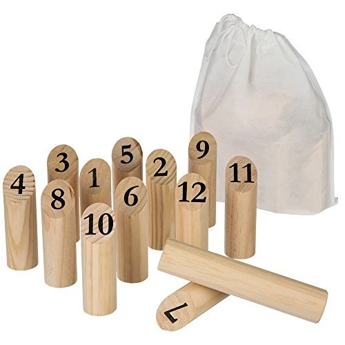 Jeu de quilles en bois 5 ans to 99 ans
