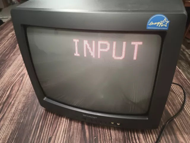 Sharp 13K-M100  13" CRT Television TV RETRO GAMING Tested Working