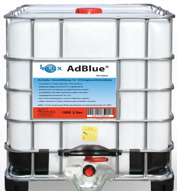 ADBLUE HARNSTOFF 1000 Liter IBC Container sofort lieferbar! EUR 638,00 ...