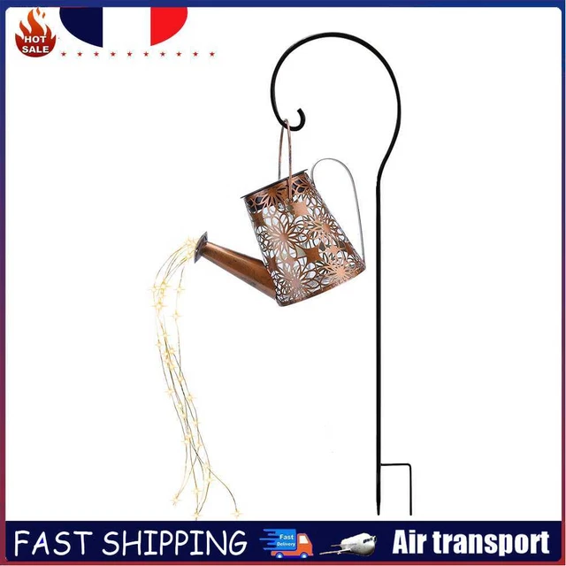 Solar LED Watering Can Lights Outdoor Garden Landscape Lamp (with Bracket)