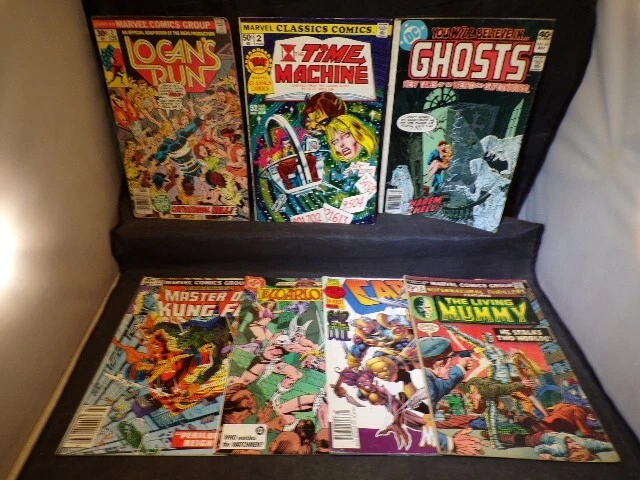 Lot of 7 Vtg DC Marvel Comic Books Comics