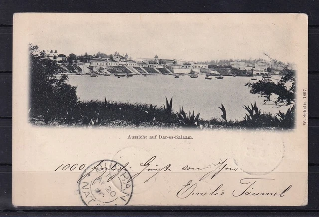 H567) AK Ansichtskarte Kolonie DOA Deutsch-Ostafrika Aussicht auf Dar-Es-Salaam