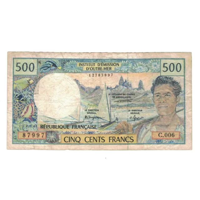[#146822] Banknote, Tahiti, 500 Francs, 1985, KM:25d, VF