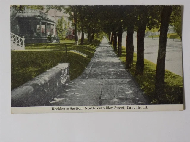 Danville, Illinois IL ~ North Vermilion Street 1910s L704