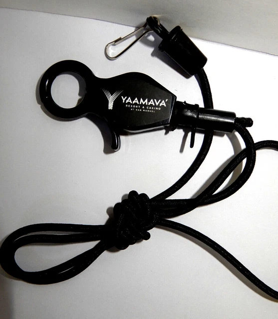 YAAMAVA CASINO RESORT Gambling PLAYERS CARD KEEPER Bungee Cord LANYARD