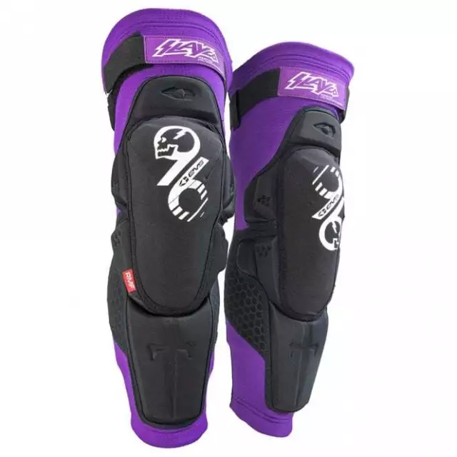 EVS (Adult) SLAYCO MX Motocross Knee Guards (Purple/Black)