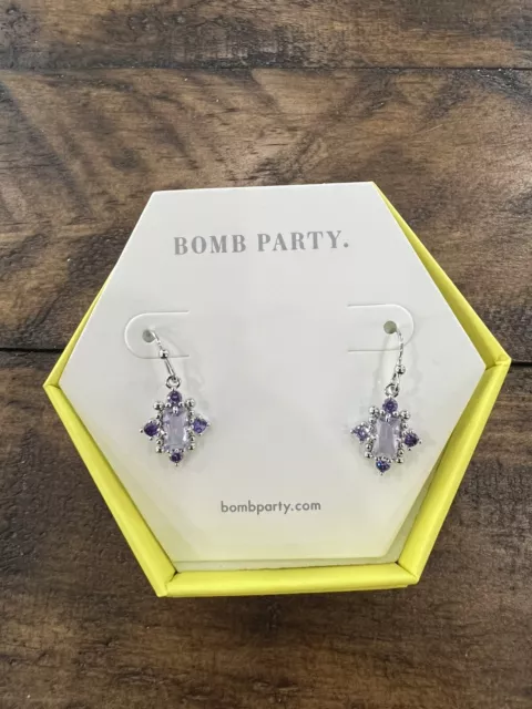 Ring Bomb Party Earrings 2021 July Sparkle Lights The Way NEW