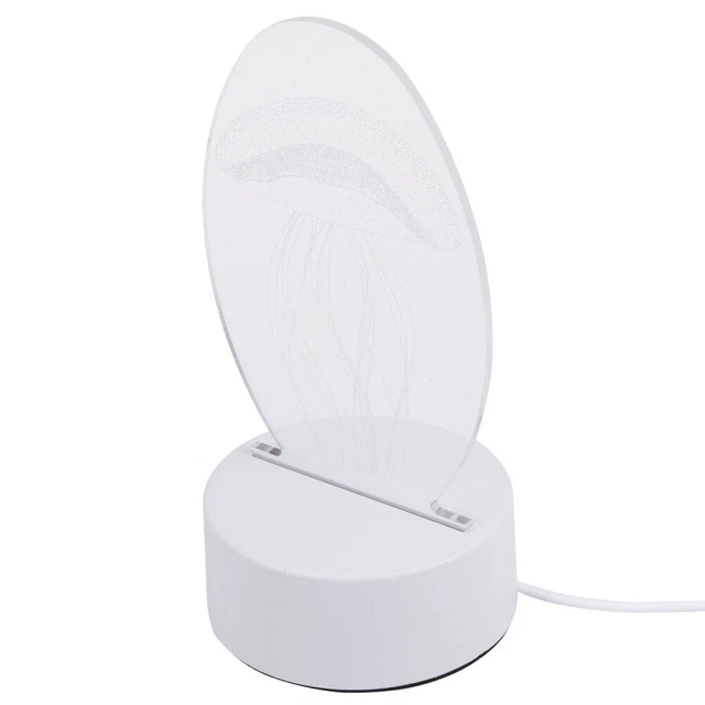 Lámpara 3D para escritorio luces LED medusas lámpara de mesa luz nocturna LED