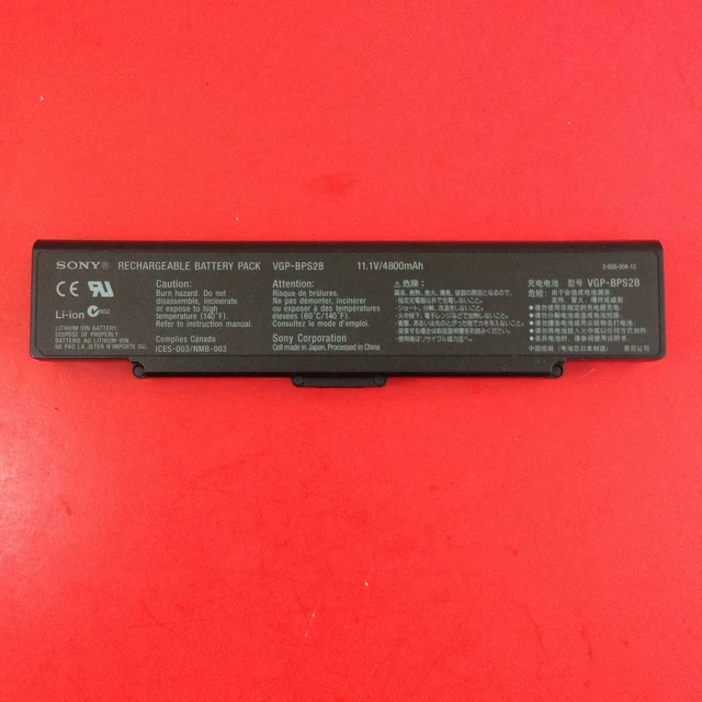 VGP-BPS2A Sony Vaio PCG-7R2L PCG-7V2L Battery VGP-BPS2B 11.1 V 4400mAh NT*