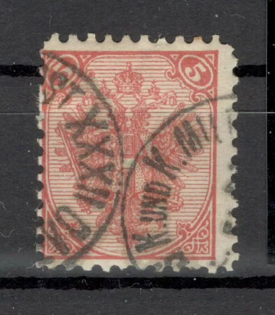 BOSNIA  AUSTRIA - USED STAMP, 5 Kr - PLATE II, PERF. 10 ½