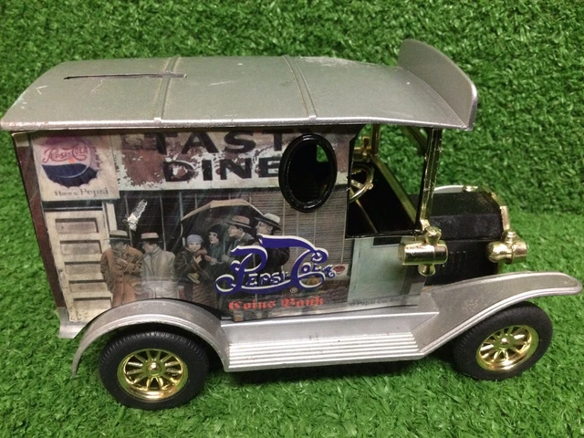 Pepsi~Cola Coins Bank Delivery Truck 3.5" tall 5.5" length, Tasty Diner Label