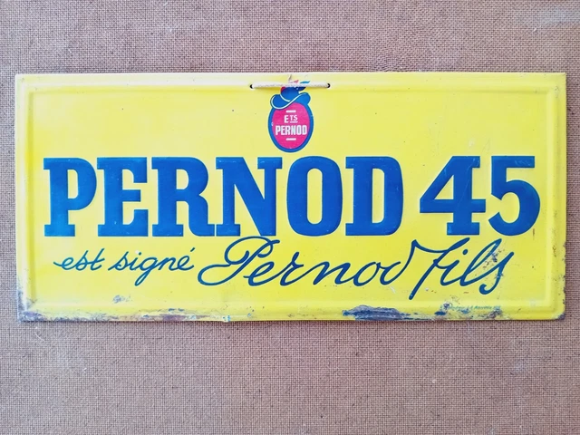Plaque Publicitaire Ancienne Dubonnet – Métal 39x55 Cm, Motif Apéritif D'après Cassandre