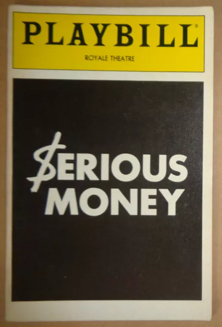 Serious Money - Playbill - Ouverture Nuit : Février 9, 1988. Alec Baldwin et Al