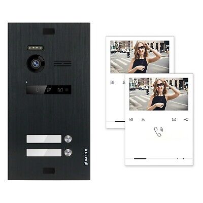 Balter Evo Noir 4.3 " Quick Vidéo Interphone pour Porte Kit 2 Maison de Famille