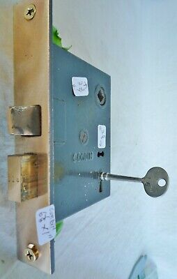 Mortise lock/latch Corbin Lock Co  6 1/8"w LARGE SPECIAL BRASS FACE W/KEY per ea