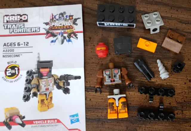 Kre-O Kreon Transformers Micro Changer Nosecone! 100% with Instructions!!!