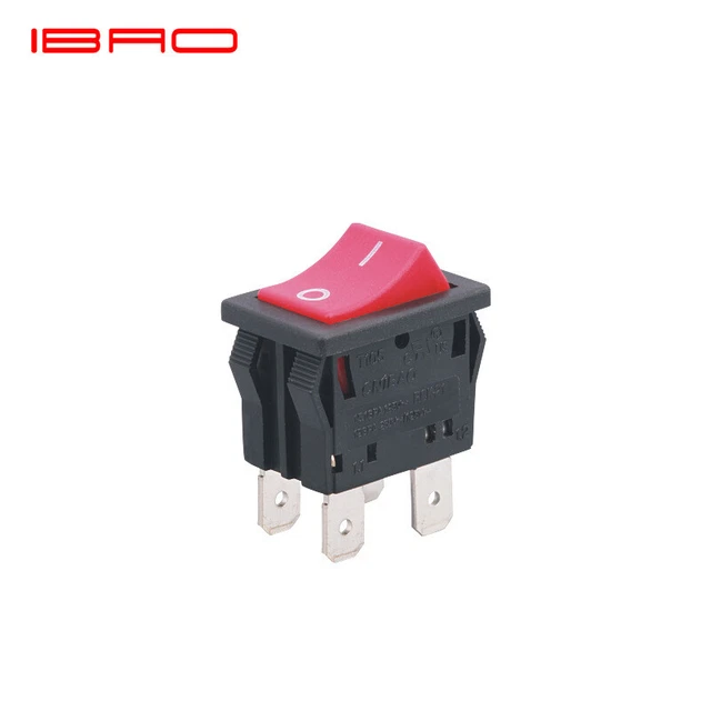 4 Stück Kippschalter 230V Rot - 4-Polig Ein/Aus Schalter Für Auto, Boot & Haushalt