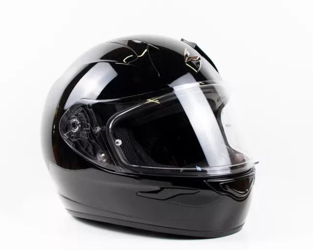 Casque intégral Scorpion EXO EXO-390 Noir Brillant - Neuf moto scooter