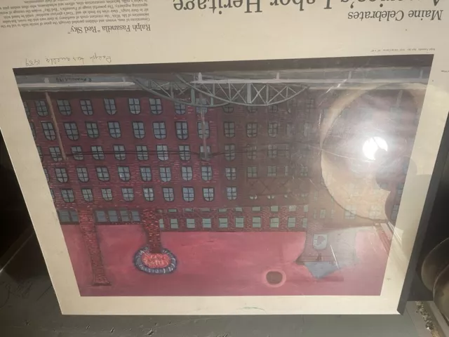 art print Ralph F Signed By Him “Red Sky”