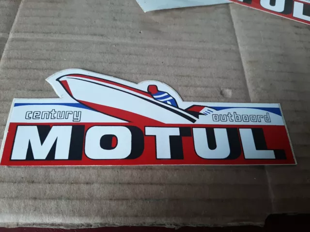 Autocollant sticker vintage publicitaire MOTUL - cenury -  OUTBOARD