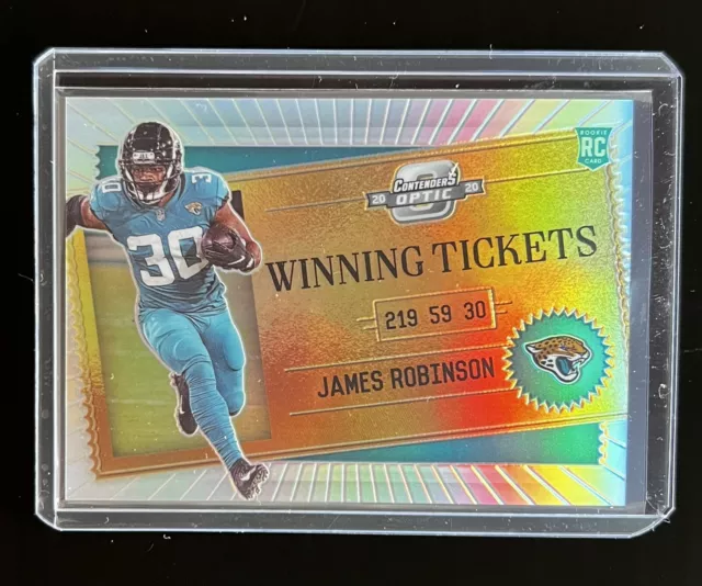 2020 Panini Contenders Optic James Robinson Rookie Winning Ticket Silver Prizm