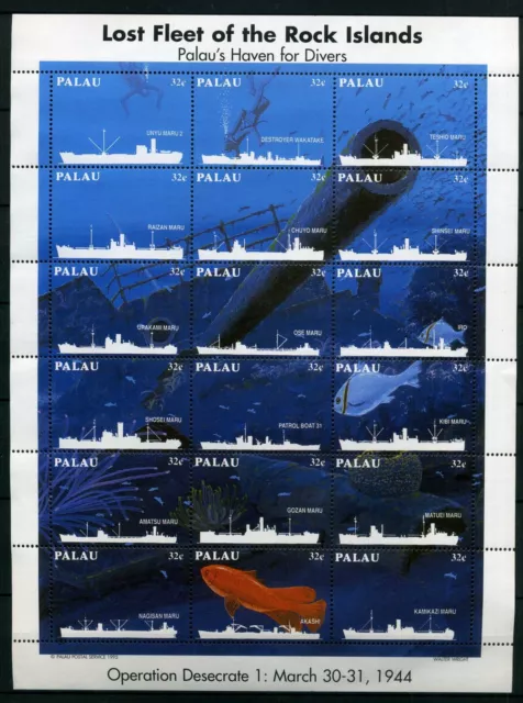 Palau ZD-Bogen 868-85 postfrisch Schiffe #IF597