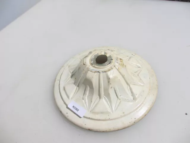 Vintage Brass Ceiling Light Bracket Rose Plate Chandelier Old Art Deco Antique