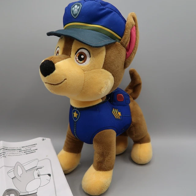 PAW PATROL TALKING Chase 12 Inch Interactive Plush Toy Tail Wags Talks