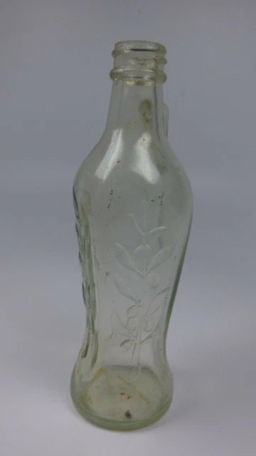 Vintage Bon Oil Olive Oil Glass Bottle Green Tint
