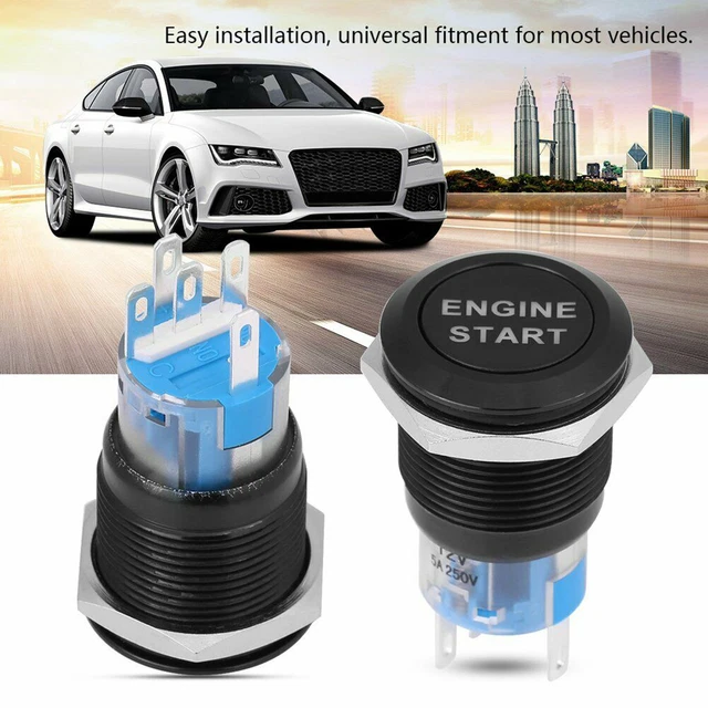 Démarreur d'allumage commutateur bouton-poussoir démarrage moteur étanche 12V