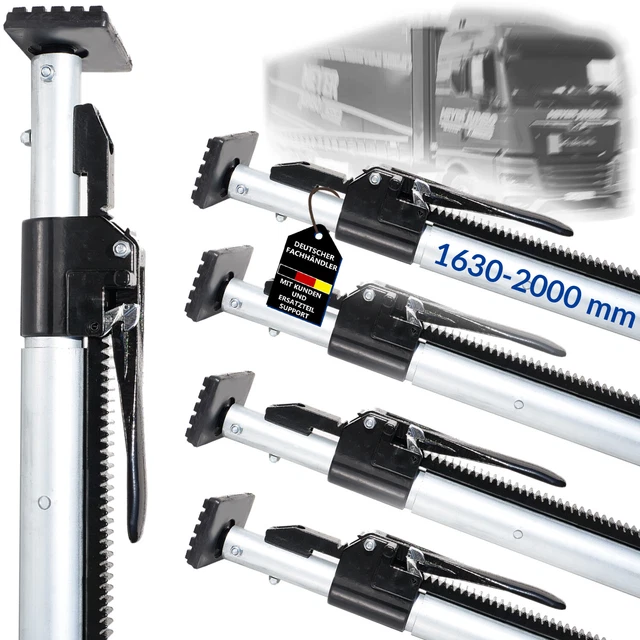 Alu Sperrbalken 1630-2000 Mm NTG Ladungssicherung Klemmbalken Aus Alu Für LKW – Verstellbar 1630-2000 Mm, Perfekte Sperrlatte Klemmbalken LKW